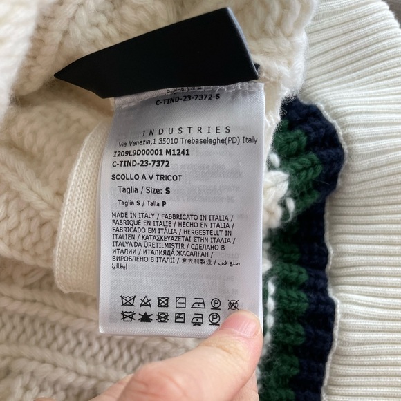 Moncler X Palm Angels collab unisex v neck crew wool sweater NWT - Picture 13 of 16